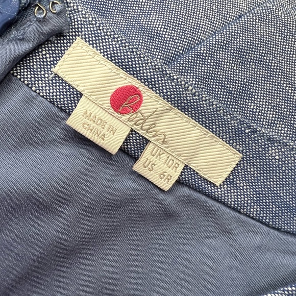 Boden Dorothea Linen Jumpsuit, Blue Chambray, Size 6 US (Size 10 UK) - Picture 12 of 13